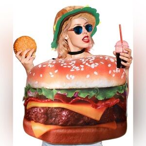 Hamburger Costume with Hat